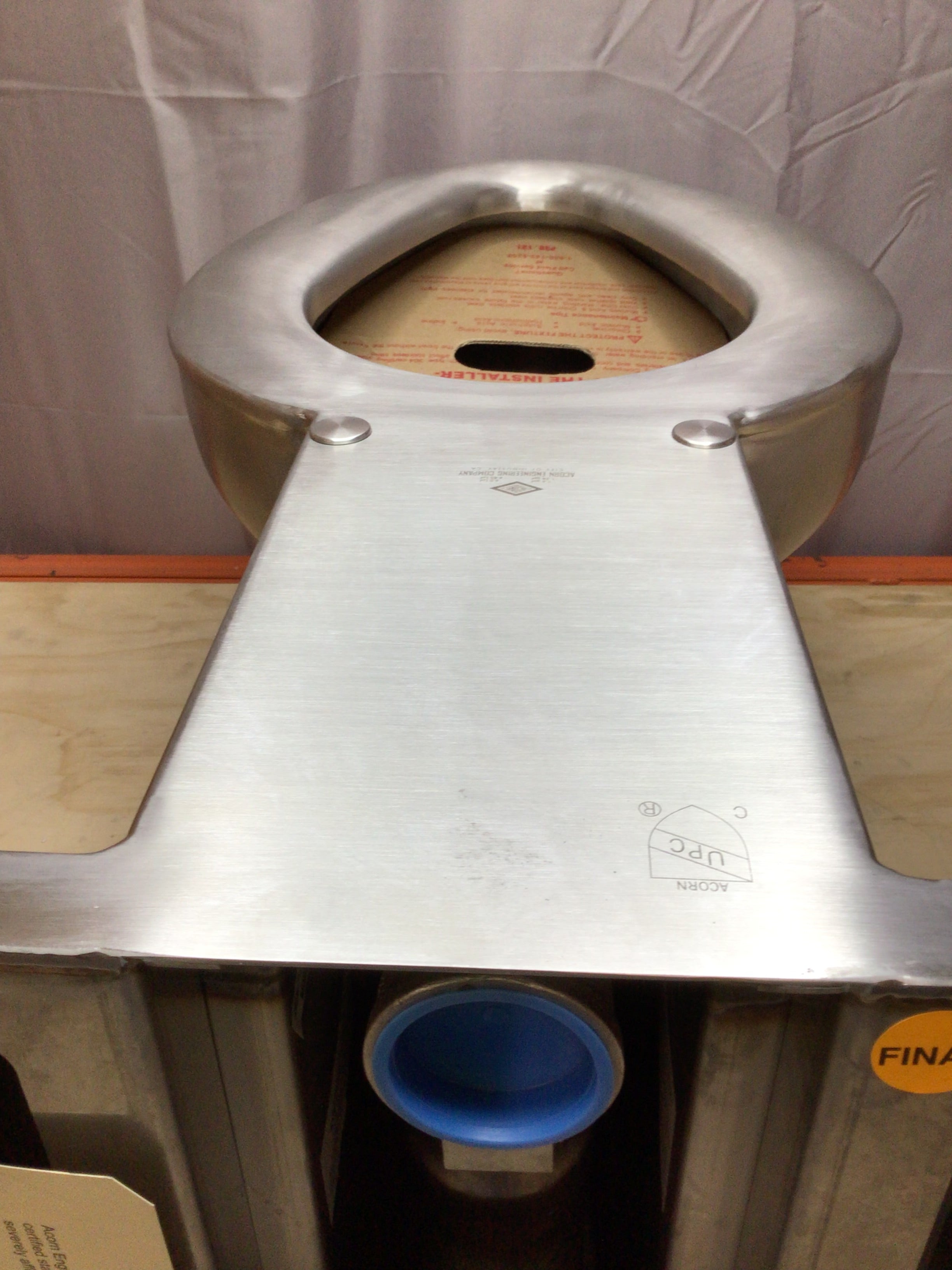 Acorn Controls R2105-W-1 Prison Toilet Stainless Steel *OPEN BOX* (8119278108910)